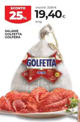 Coop Salame golfetta GOLFERA offerta