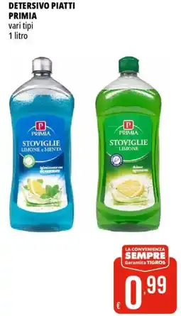 Tigros Detersivo piatti PRIMIA offerta