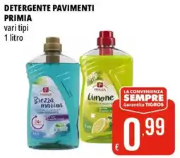 Tigros Detergente pavimenti PRIMIA offerta
