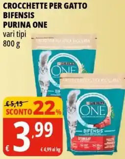 Tigros Crocchette per gatto PURINA ONE offerta