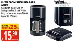 Tigros Elettrodomestici linea dark ariete offerta