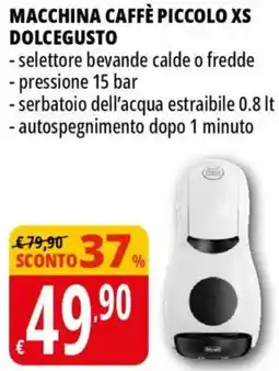Tigros Macchina caffè piccolo xs dolcegusto offerta