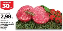 Coop Hamburger di bovino adulto FATTORIE NATURA offerta