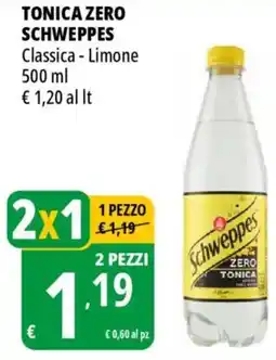 Tigros Tonica zero SCHWEPPES offerta