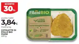 Coop Cotolette di pollo bio FILENI offerta
