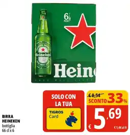 Tigros Birra HEINEKEN offerta