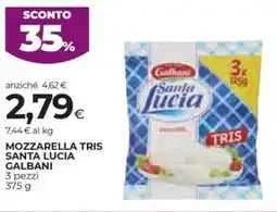 Coop Mozzarella tris santa lucia GALBANI offerta