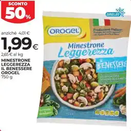 Coop Minestrone leggerezza il benessere OROGEL offerta
