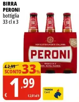 Tigros Birra PERONI offerta