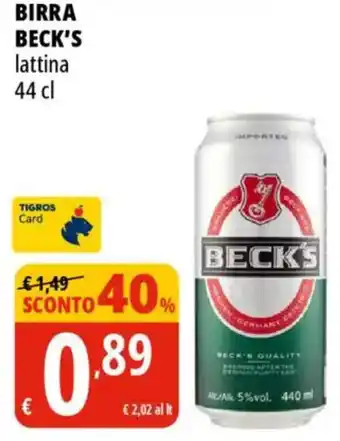 Tigros Birra BECK'S offerta