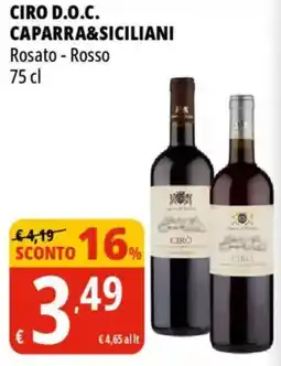 Tigros Ciro d.o.c. CAPARRA&SICILIANI offerta