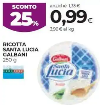 Coop Ricotta santa lucia GALBANI offerta