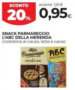 Coop Snack parmareggio l'abc della merenda GRANTERRE offerta