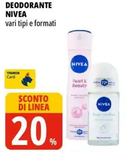 Tigros Deodorante NIVEA offerta