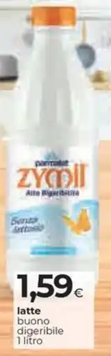 Coop Parmalat zymil latte buono digeribile offerta