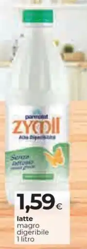 Coop Parmalat zymil latte magro digeribile offerta