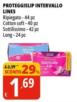 Tigros Proteggislip intervallo LINES offerta