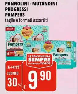 Tigros Pannolini-mutandini progressi PAMPERS offerta