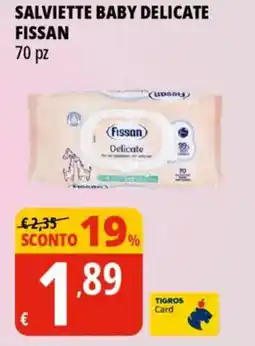 Tigros Salviette baby delicate FISSAN offerta
