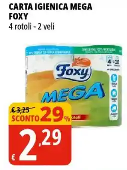 Tigros Carta igienica mega FOXY offerta