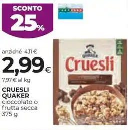 Coop Cruesli QUAKER offerta