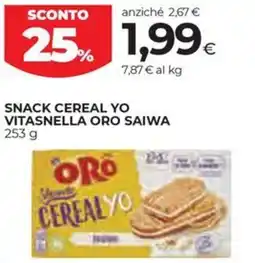 Coop Snack cereal yo vitasnella ORO SAIWA offerta