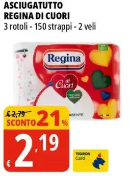 Tigros Asciugatutto REGINA DI CUORI offerta