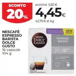 Coop Nescafè espresso barista DOLCE GUSTO offerta