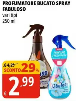 Tigros Profumatore bucato spray FABULOSO offerta