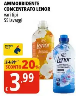 Tigros Ammorbidente concentrato LENOR offerta