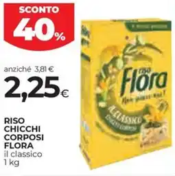 Coop Riso chicchi corposi FLORA offerta