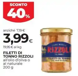 Coop Filetti di tonno RIZZOLI offerta