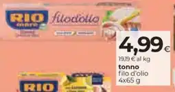 Coop RIO mare filodolia tonno filo d'olio offerta