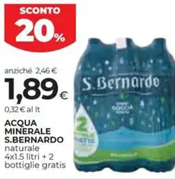Coop Acqua minerale S.BERNARDO offerta