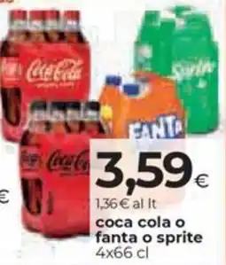 Coop Coca cola o fanta o sprite offerta