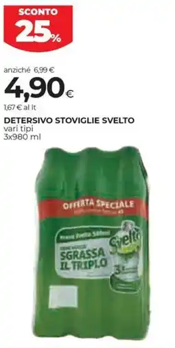 Coop Detersivo stoviglie SVELTO offerta