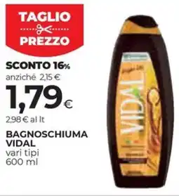 Coop Bagnoschiuma VIDAL offerta