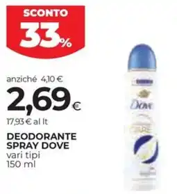 Coop Deodorante spray DOVE offerta