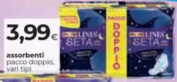 Coop Lines assorbenti pacco doppio offerta