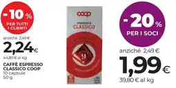 Coop Caffè espresso classico COOP offerta