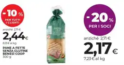 Coop Pane a fette senza glutine benesì COOP offerta
