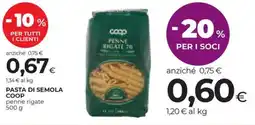 Coop Pasta di semola COOP offerta