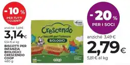 Coop Biscotti per infanzia biologici crescendo COOP offerta