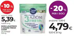 Coop Dosi lavatrice 3 azioni fresh COOP offerta