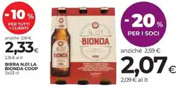 Coop Birra n.01 la bionda COOP offerta