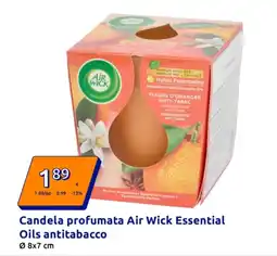 Action Candela profumata Air Wick Essential Oils antitabacco offerta