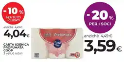 Coop Carta igienica profumata COOP offerta