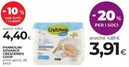 Coop Pannolini advance crescendo COOP offerta