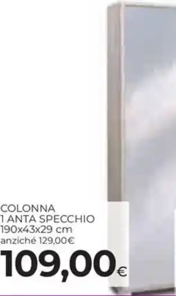 Coop SARMOG Colonna 1 anta specchio offerta