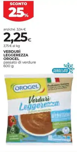 Coop Verdurì leggerezza OROGEL offerta